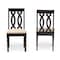 Baxton Studio Cherese Modern and Contemporary Sand Fabric and Dark Brown Finished Wood 2-Piece Dining Chair Set 174-10539-Zoro - alternate 8